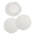 thumbnail image 1 of 100Pcs Round Paper Lace Doilies Cake Placemat Party Wedding Baking Decoration Creative Craft Napkins Placemat Table Decoration, 1 of 6