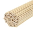 thumbnail image 1 of 100Pcs Round Wood Sticks 1/4x12" Dowel Rod Unfinished Hardwood Stick Craft for DIY Crafts, 1 of 6
