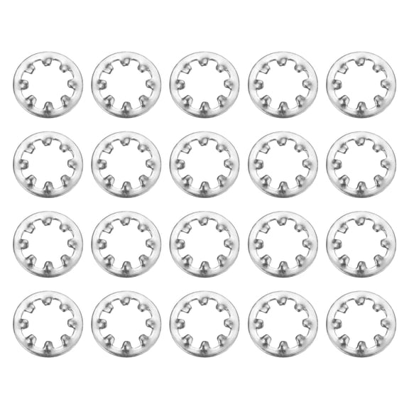 100Pcs SAE 10# 304 Stainless Steel Internal Tooth Lock Washer
