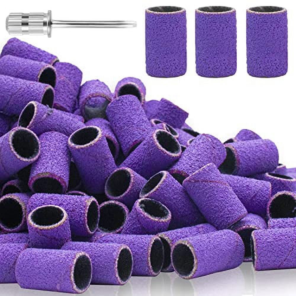 Vndeful 100 Pcs Fine Grit 180# Sanding Bands For Nail Drill Bits For Nail  Drill File Machine Manicure Tool : Amazon.in: Beauty