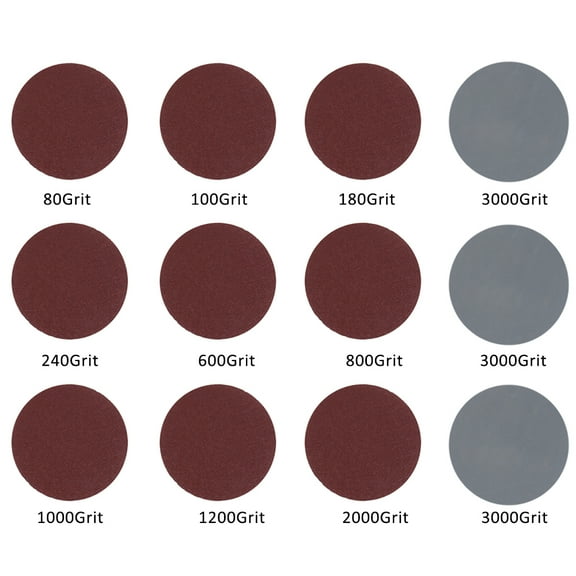 100Pcs Sanding Discs 3 Inch Sanding Disc Pads Round Sanding Paper Sandpaper Sander Disk Polishing Pad Set