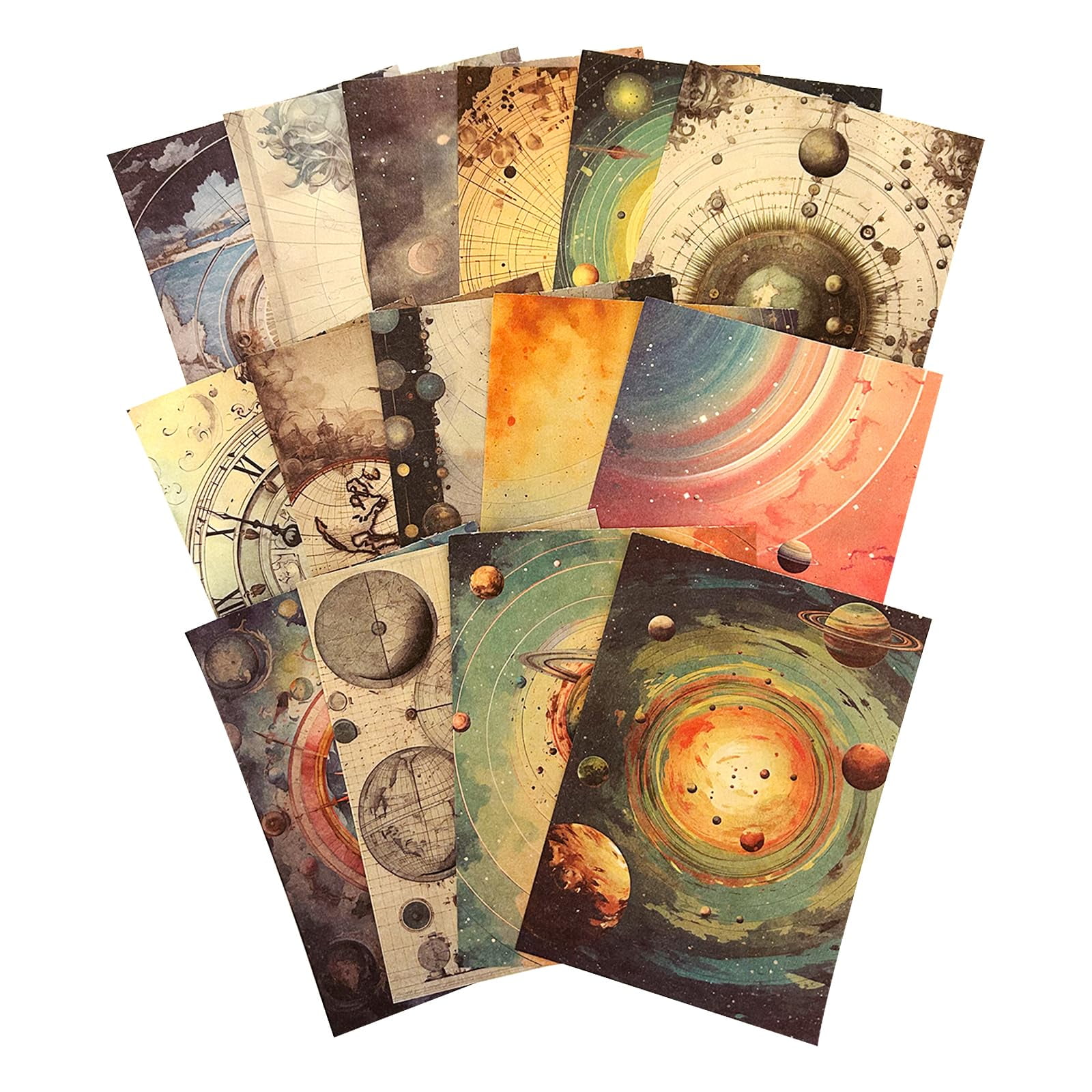 100Pcs Scrapbook Craft Paper OIF8 Kit for Scrapbook Journaling Supplies