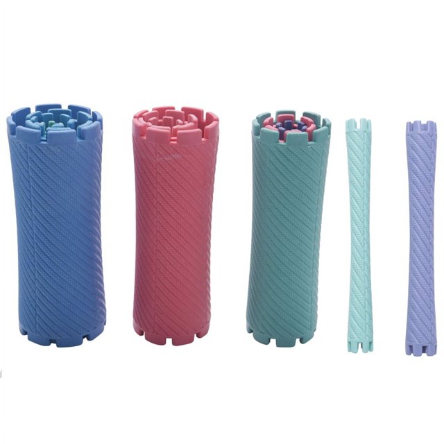 100Pcs/Set 10 Sizes Hair Perm Rods Kit Cold Permanent Bar Plastic