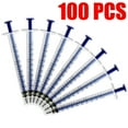 100Pcs/Set 1ML Nutrient Small Syringes Plastic Disposable Measuring No