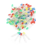 100Pcs/Set 3mm LED Lights Emittings Diodes Reds Green White Blue Yellow 20mY WL