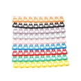 thumbnail image 1 of 100Pcs/Set Colorful Numeric Cable Label Mark For RJ45 RJ11 RJ12 Network Cable, 1 of 7