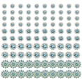 thumbnail image 1 of 100Pieces Flower Sew on Rhinestones Mixed Size Crystal Glass Flatback Rhinestones for Clothes Dress Shoes Bag Decoration, 1 of 8