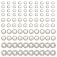thumbnail image 1 of 100Pieces Flower Sew on Rhinestones Mixed Size Crystal Glass Flatback Rhinestones for Clothes Dress Shoes Bag Decoration, 1 of 8
