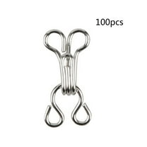 100Pcs Sewing Hooks & Eyes for Sewing, Sewing Hooks Coat Hook Fastener Metal Fastenings Eyes Closure Clothing Fasteners