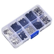 100Pcs Sewing Hooks and Eyes Set 3 Styles, 2 Colors, Ideal for DIY Sewing Projects and Clothing Repair