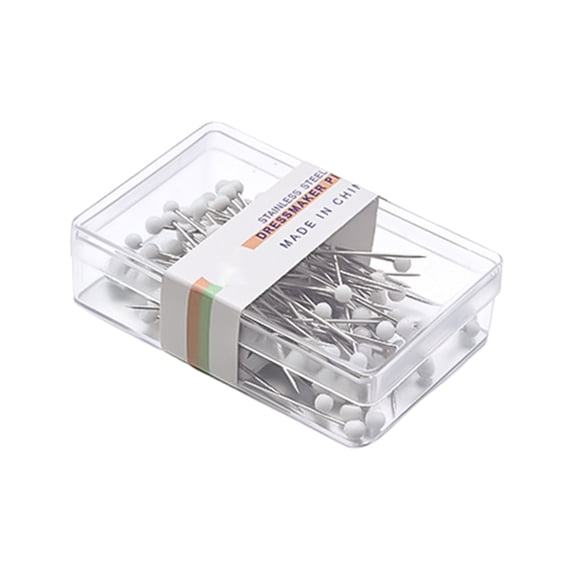 100Pcs Sewing Pins Pin For Sewing 100 Sewing Pins Set For Sewing Diy Projects Ewing Pins Straight Pins For Fabric Multicolor Pearlized Head Pins Long Quilting Pins Needle And Thread Kit Home Decor
