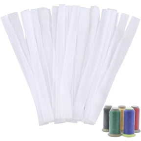 100Pcs Sewing Thread Net Cosmetic Brush Protective Nets Mesh Spool Saver Huggers for Different Sizes of Sewing Quilting Winding Embroidery Machines White 9.84x0.79inch WhiteDIY