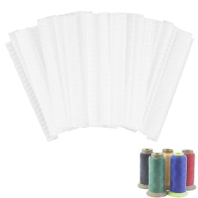 100Pcs Sewing Thread Net Cosmetic Brush Protective Nets Mesh Spool Saver Huggers White
