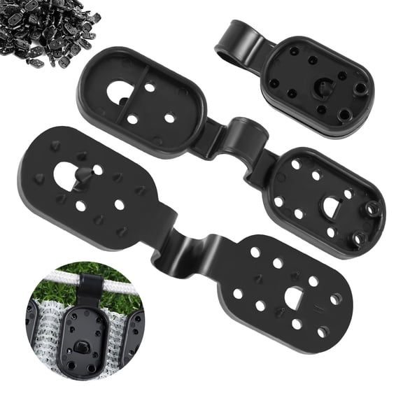 100Pcs Shade Cloth Plastic Clips Bird Netting Cloth Fix Clamp Mini Shade Netting Black Clips Multipurpose Sunshade Net Fixing Clamp Bird Netting Clips for Greenhouse Garden