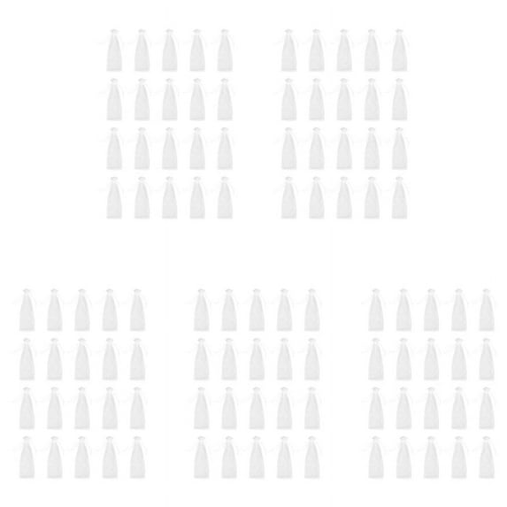 100Pcs Sheer Organza Wine Bags 14X37cm Reusable Simple Bottle Wrap Dresses Festive Packaging Drawstring Pouches (White)