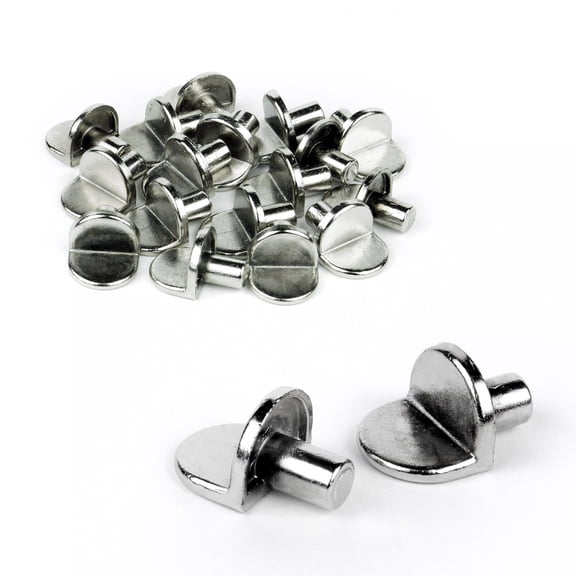 100Pcs Shelf Support Pegs | 5mm Cabinet Shelf Pins| L-Shaped Shelf Pins | Metal Adjustable Shelving Pegs | L Shaped Metal Support Pins