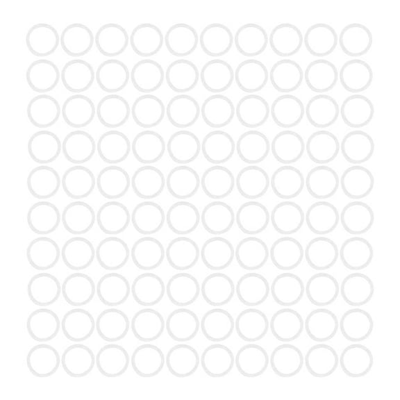 100Pcs Silicone O Ring White High Temperature Strength Waterproof Insulation Sealing Washer