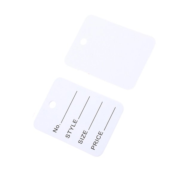100Pcs Simple Product Description Labels With Cord For Small Business Branding