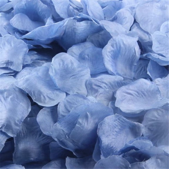 100Pcs Sky Blue Silk Rose Petals, Fresh Confetti for Seaside Wedding Decor 天蓝色