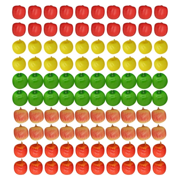 100Pcs Small Fake Apples Foam Fruits Decorative Ornaments For Room Aesthetic