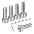 thumbnail image 1 of 100Pcs Socket Head Cap Screws, M4x12mm 304 Stainless Steel Bolt with Hex Wrench, 1 of 6