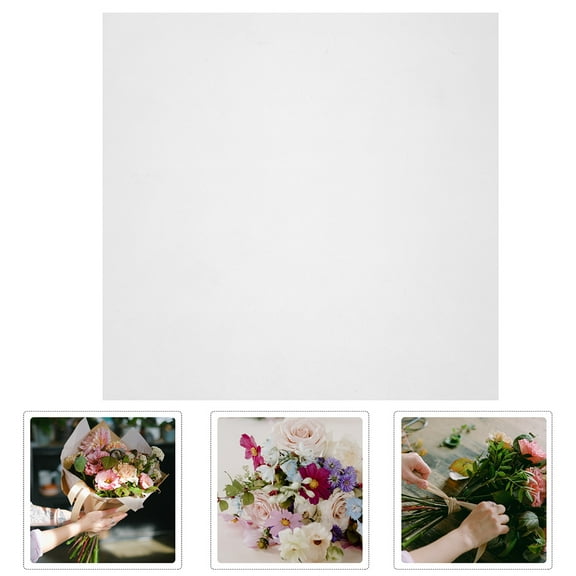 100Pcs Soft Dessert Liner Flower Wrapping Paper for Present Packaging and Wedding Bouquets