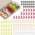 thumbnail image 1 of 100Pcs Fishing Lure Baits for Bass Trout Fishing Artificial Baits Fishing Accessory, 1 of 8