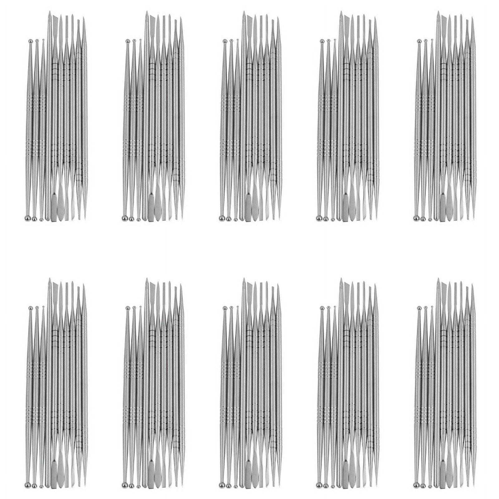 100Pcs Stainless Steel Clay Sculpture Engrave Tools for Modeling Carving Crafts Ceramic Sculpting Tools