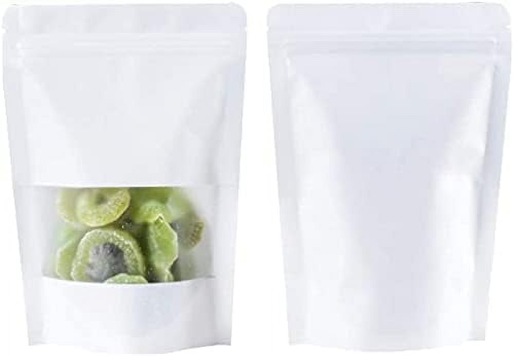 https://i5.walmartimages.com/seo/100Pcs-Stand-Up-Kraft-Paper-Ziplock-Bags-Reusable-Self-Sealing-Food-Pouches-Packaging-Matte-Frosted-Window-Coffee-Candy-Dried-Fruits-Snack-Herbs-3-5x_a6402bfd-dc3e-4346-a006-effc44e2e279.66a8765707a767d2a1f2a46ad0983121.jpeg