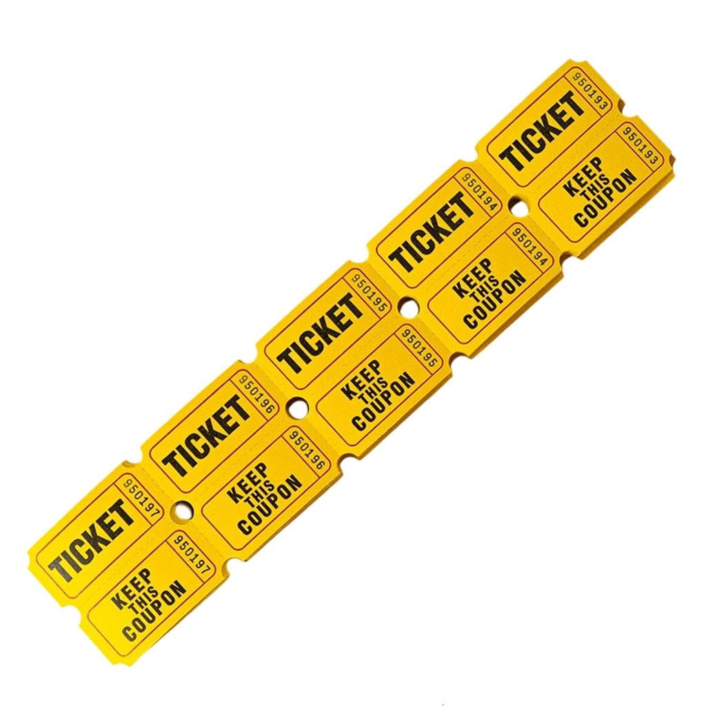 Standard Raffle Ticket 100Pcs Standard Size Raffle Tickets Double Roll Consecutively Numbered ...