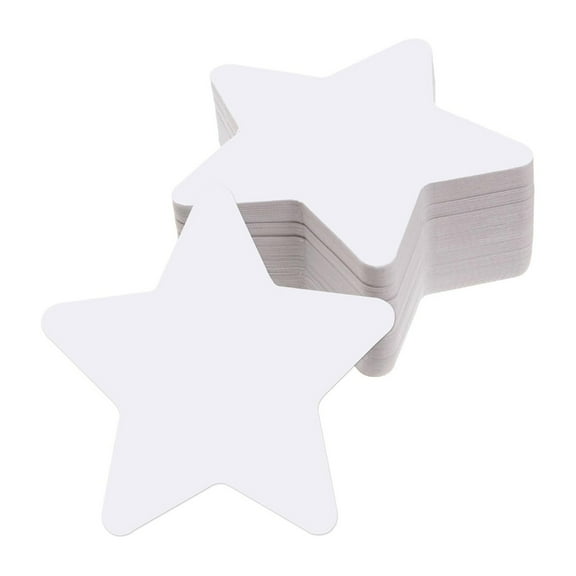 100Pcs Star Cutouts Paper 3.5Inch Five Pointed Star Cutouts for Wedding Christmas Classroom Bulletin Board Wall