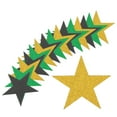 thumbnail image 1 of 100Pcs Star Cutouts Paper Five Star Confetti Cutouts for Birthday Party Classroom 5.9 inches,(Gold Green Black), 1 of 5