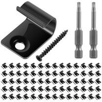 100Pcs Start Clips for Composite Decking 316 Stainless Steel Black Decking Clips