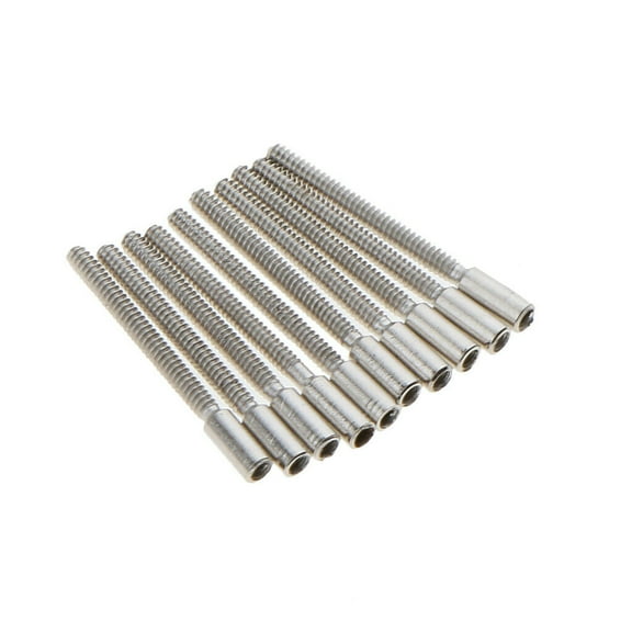 100Pcs Steel Wristwatch Stem Extender Winding Extensions 0.9mm Threads Watch Repair