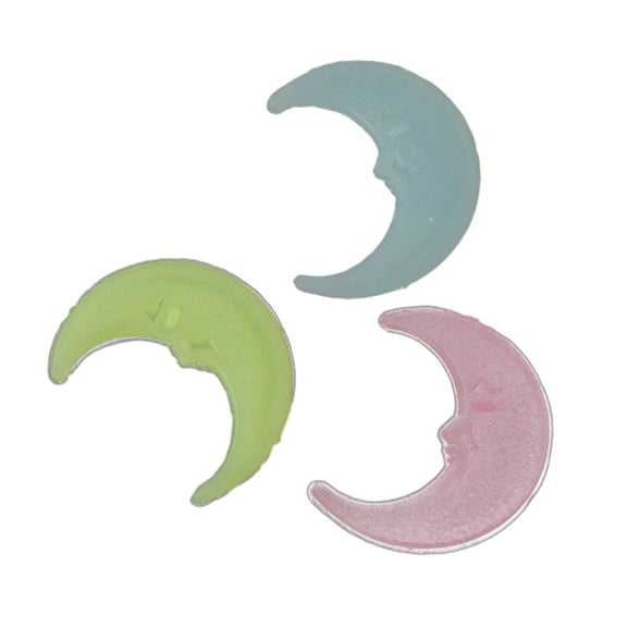 100Pcs Stickers Moons Night Art Plastic Removable Bedroom Ceiling Space Diy Star Decal Stars Decor Fluorescent Smile Home