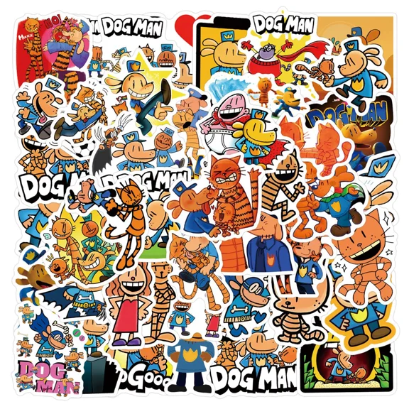 100Pcs Stickers for Dog Man Cute Cartoon Graffiti DIY Waterproof Phone Laptop Luggage Skateboard Scrapbook for Kid/Adults