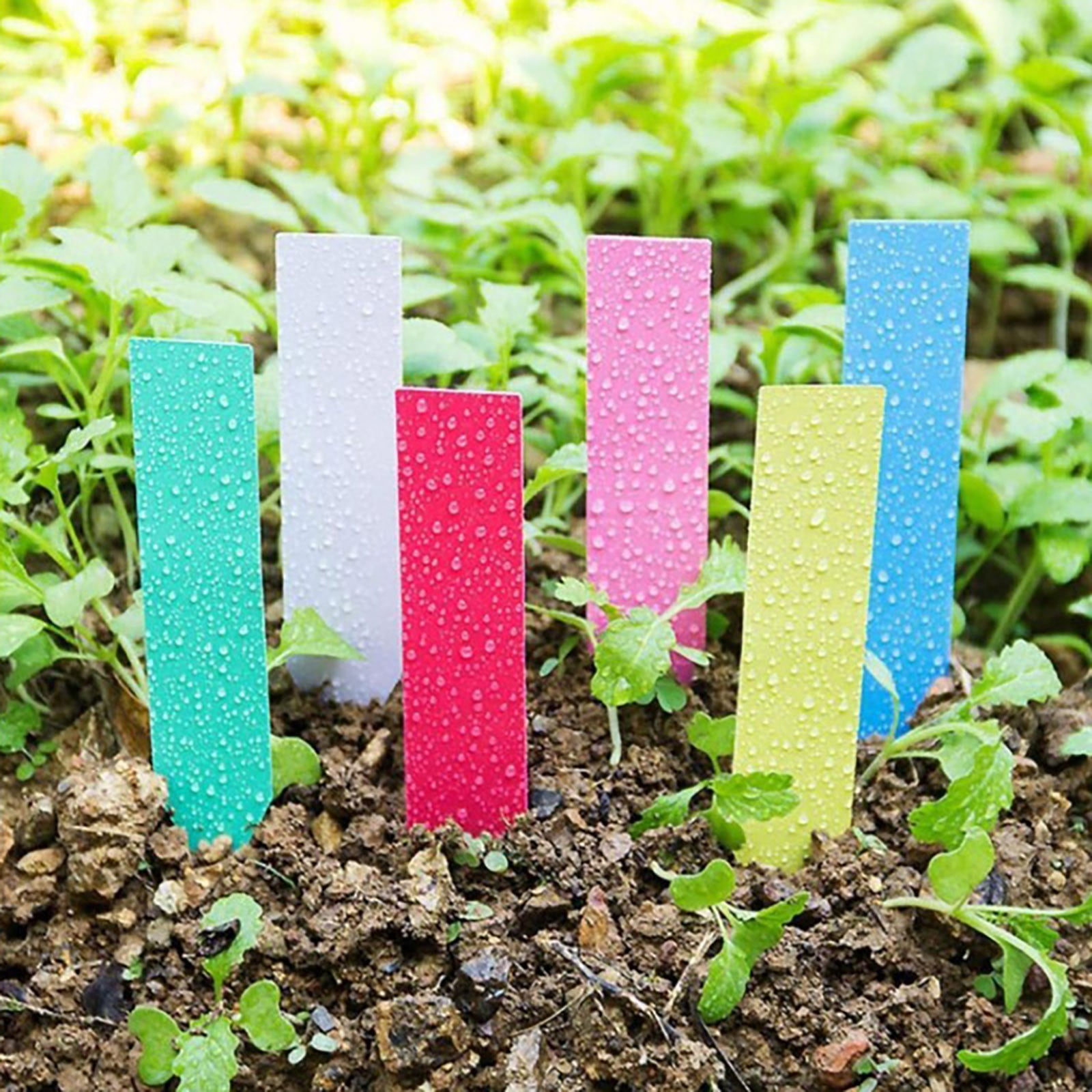 100Pcs Sticks Yard Garden Outdoor Banner Holder Clips Large Garden Flag