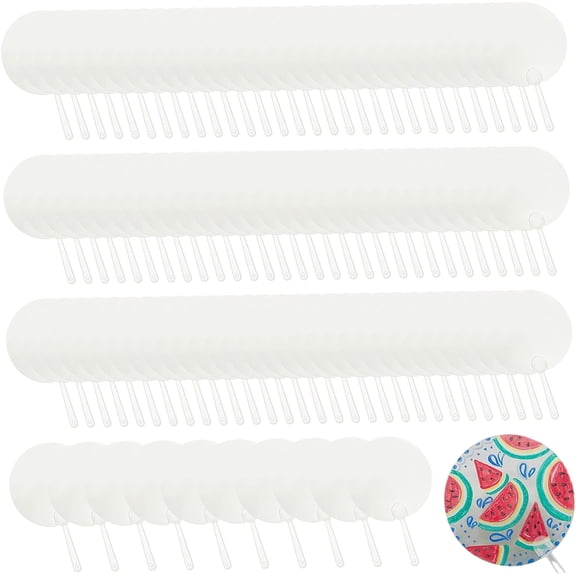 100Pcs Sublimation Fans Blank Clear Plastic Hand Fan Removable DIY Crafts for Kids Adults