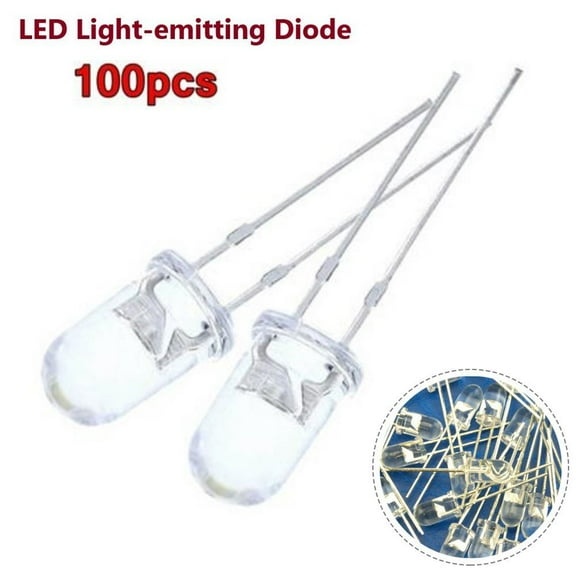 100Pcs Super Bright Led Lights 5Mm Red/Blue/Green/White/Yellow Led Transparent Bulb Na Socket Dome Lighting Bulbs Yellow Smile Home