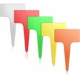 thumbnail image 1 of 100Pcs T-Type Plant Tags，Waterproof Thick Plastic Plant Makers，6 x10cm Nursery Garden Labels(Multicolor) (SZ-BC610T), 1 of 7