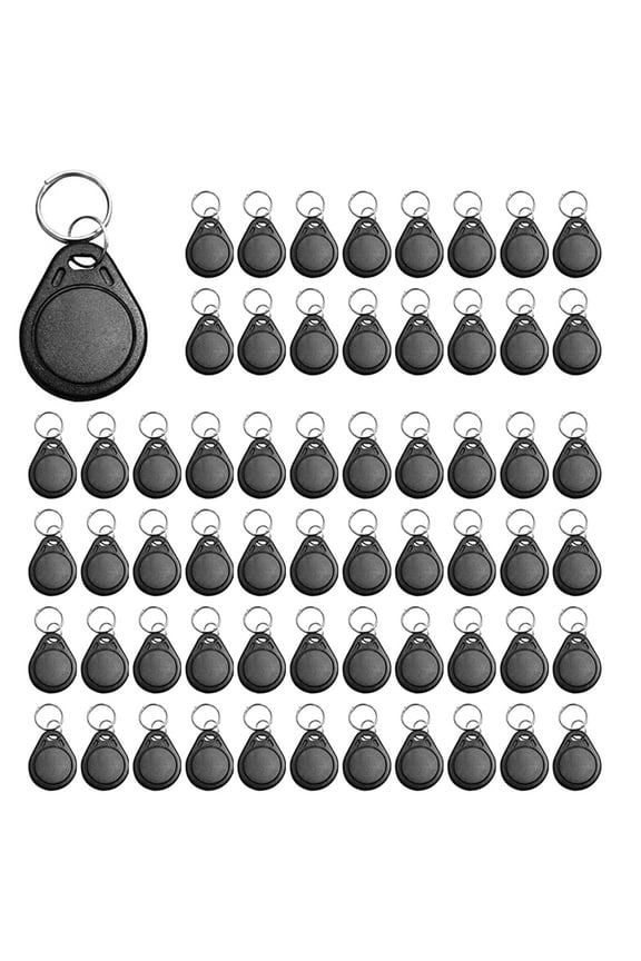 100Pcs T5577 Writable 125kHz RFID Key Fob Proximity ID Card Token Tag, 125khz RFID Writable Rewritable T5577 Fob