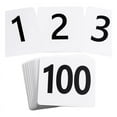 thumbnail image 1 of 100Pcs Table Numbers 1-100,Plastic Numbers, Double Sided Number Cards for Wedding Reception Restaurant, 1 of 7