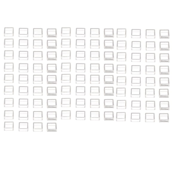 100Pcs Tactile Switch Cover Tact Touch Button Cap Square Transparent ABS Set Kit