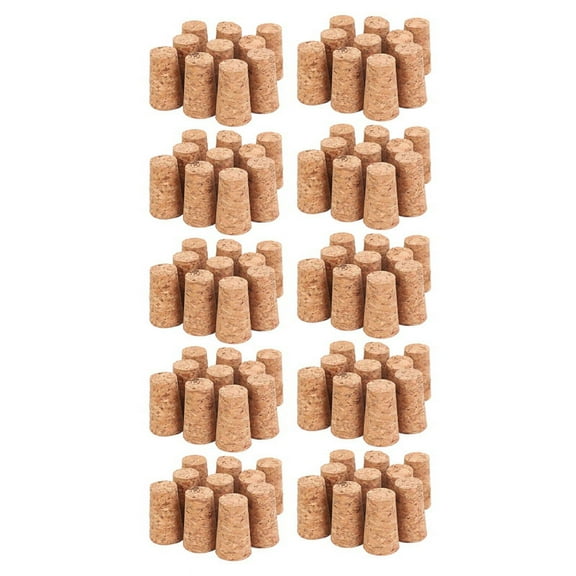 100Pcs Tapered Corks Stoppers DIY Craft Art Model Building 22x17x35mm