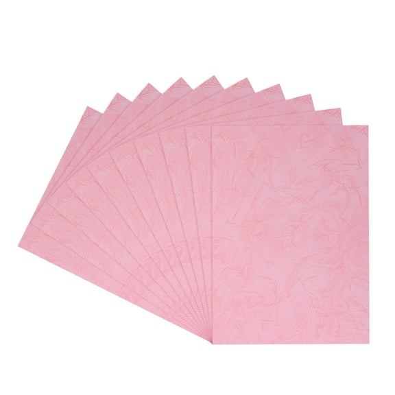 100Pcs Texture Paper Binding Covers, Binding Presentation Covers, 8.5x11.5 Inches, 8 Mil 65 Lb, Pale Pink