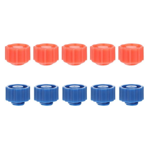AURARMLET Lock Cap Plug Blue Plastic 100Pack