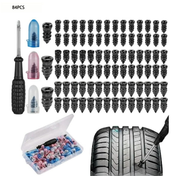 100Pcs Tire Repair Screws Tire Repair Rubber Nail Kit Tire Screw Repair Kit