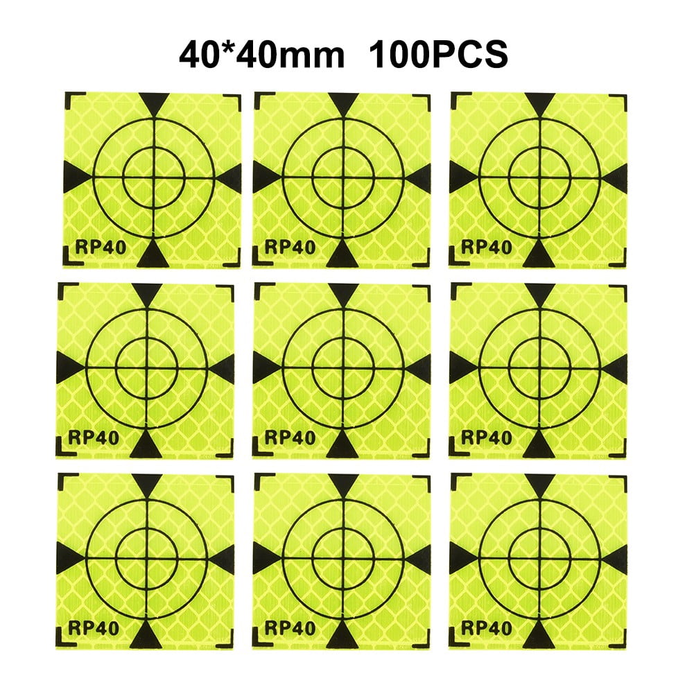 Target Tower 100pcs Total Station Reflector Prisms Sheet Total Station Parts ...