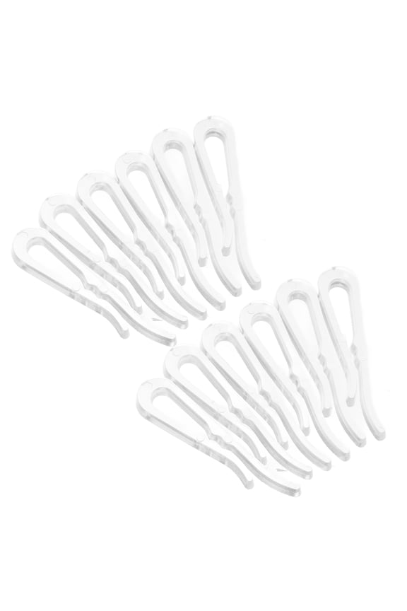 100Pcs Plastic Transparent Sock Clips for Home Use Gentle Cloth Clips Drying Towels Scarves Gloves