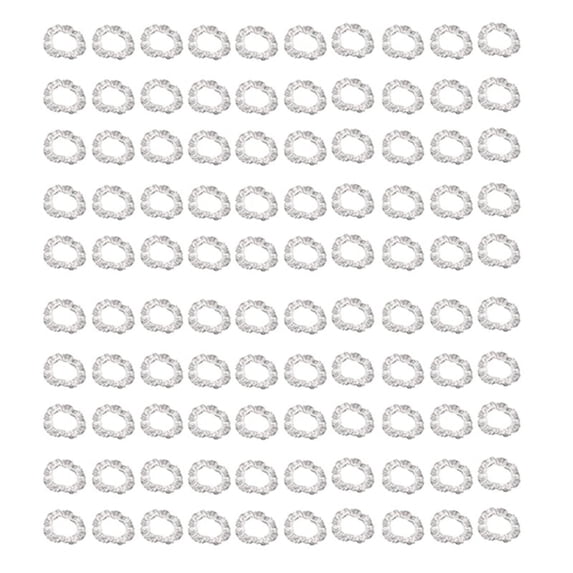 100Pcs Universal Disposable Plastic Steering Wheel Cover Elastic Trim Disposable Truck Car Steering Wheel Covers Films